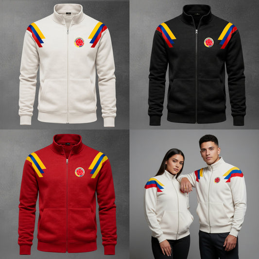 Buzo Cuello Alto Colombia Retro – Estilo, Comodidad y Pasión