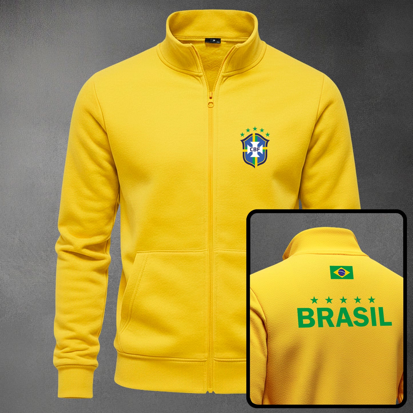 Buzo Cuello Alto Brasil – Edición Clásica Premium