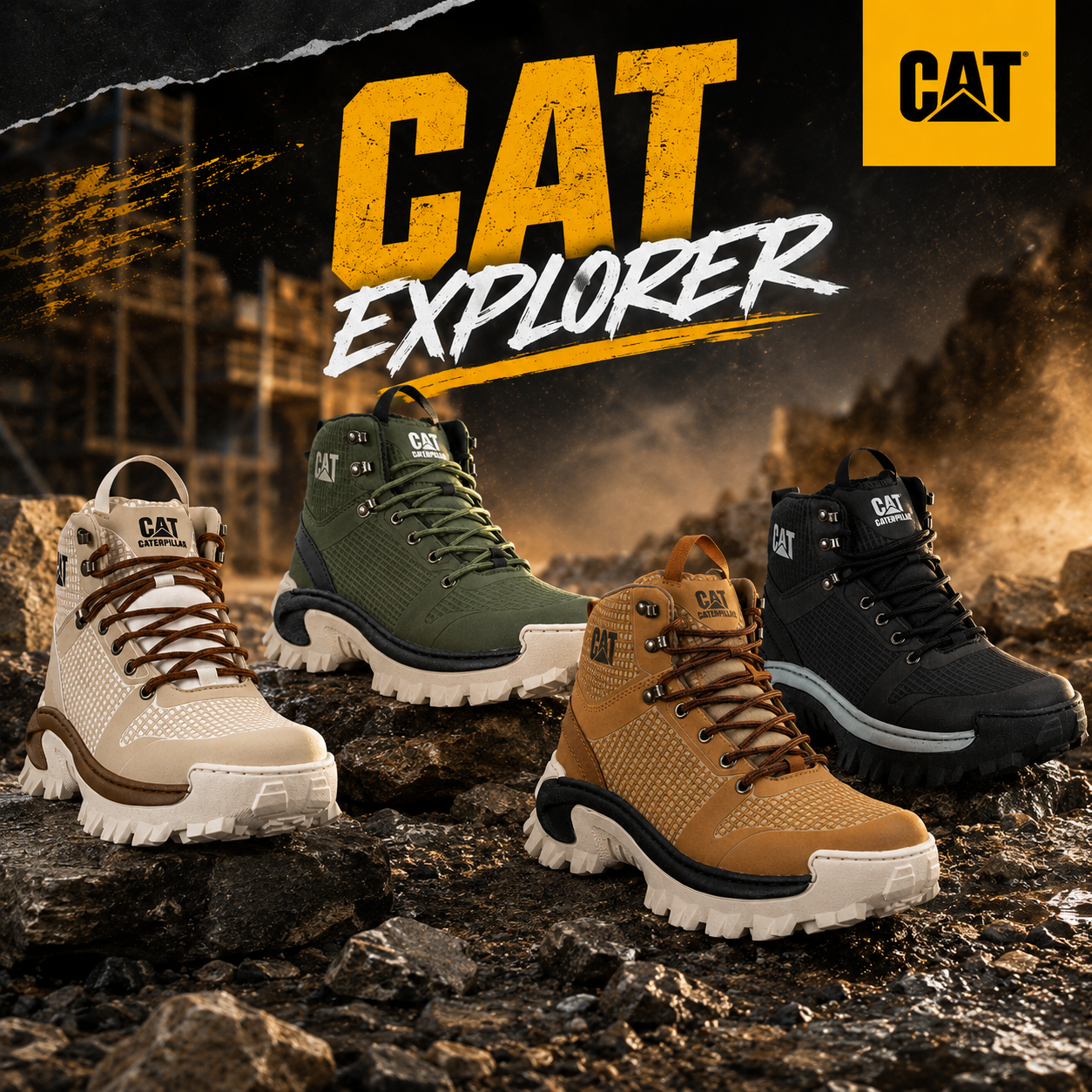 🥾 Bota Explorer para Caballero – Resistencia, Comodidad y Estilo Outdoor